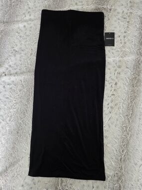 NWT Forever 21 Black High-Waist Midaxi Pencil Skirt M